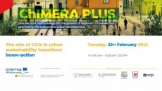 Poziv za učešće na Transnacionalnoj radionici „ChIMERA PLUS“ projekta: "Uloga kulturnih i kreativnih industrija u tranziciji urbane održivosti:  Innov-Action"